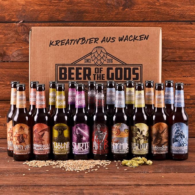 Wacken Brewery Viking Craft Beer Tasting Gift Set with 18 x 0,33l