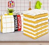 Utopia Towels 12-Pack Kitchen Towels 38x64 cm 100% Ring Spun Cotton Yellow view 6