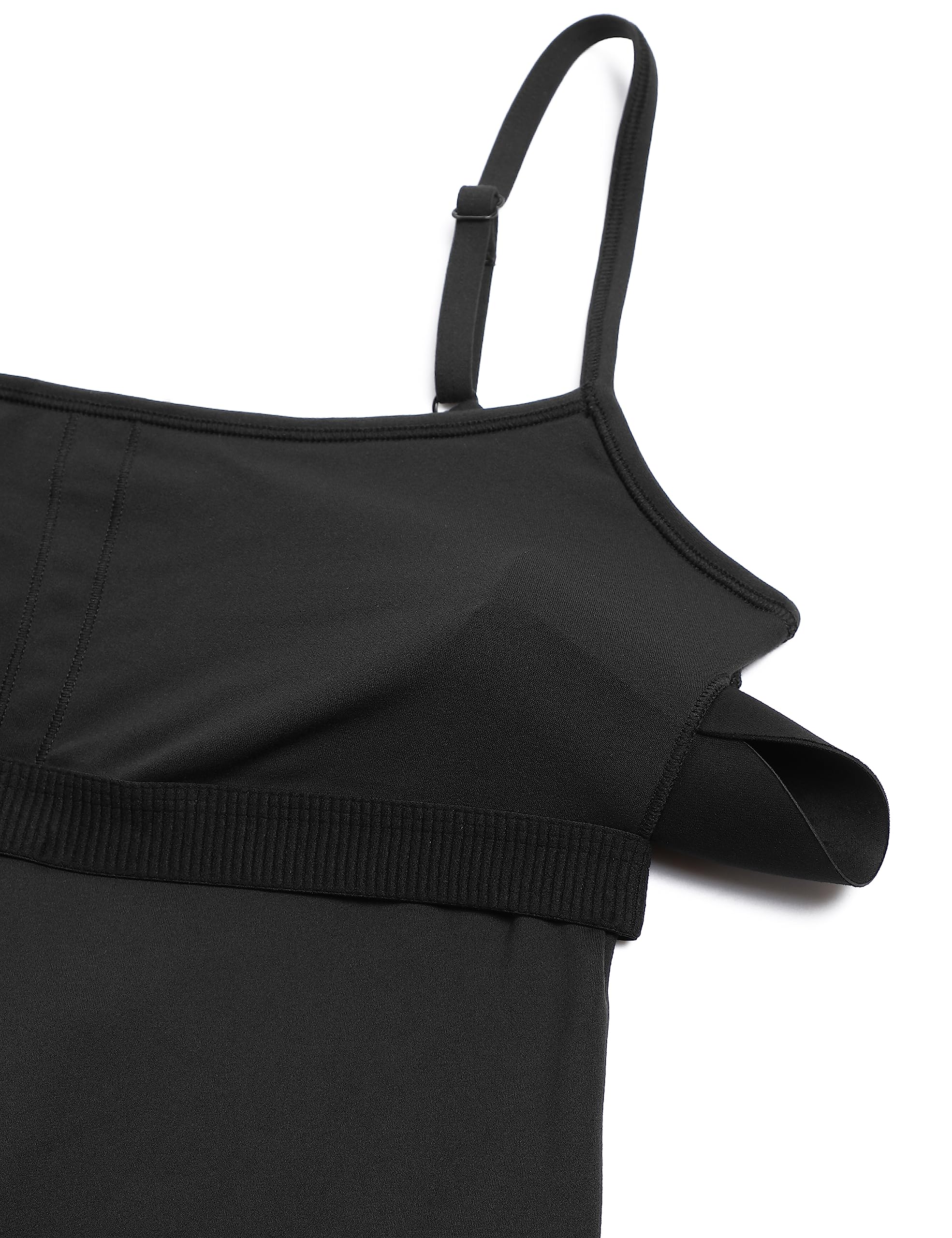 CRZ YOGA Womens Butterluxe Athletic Adjustable Strap Rompers Workout One Piece Sleeveless Jumpsuits Padded Bodysuit Shorts