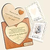 97 DECOR Will You Be My Godparents Proposal Gift - God Parents Presents Proposal Ideas, Godparent Gifts from Godchild for Baptism, Godparents Proposals Card, Asking Godmother Godfather Invitation