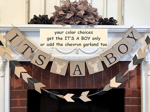 Amazon Com Little Buck Baby Shower Decorations Black Oh Deer
