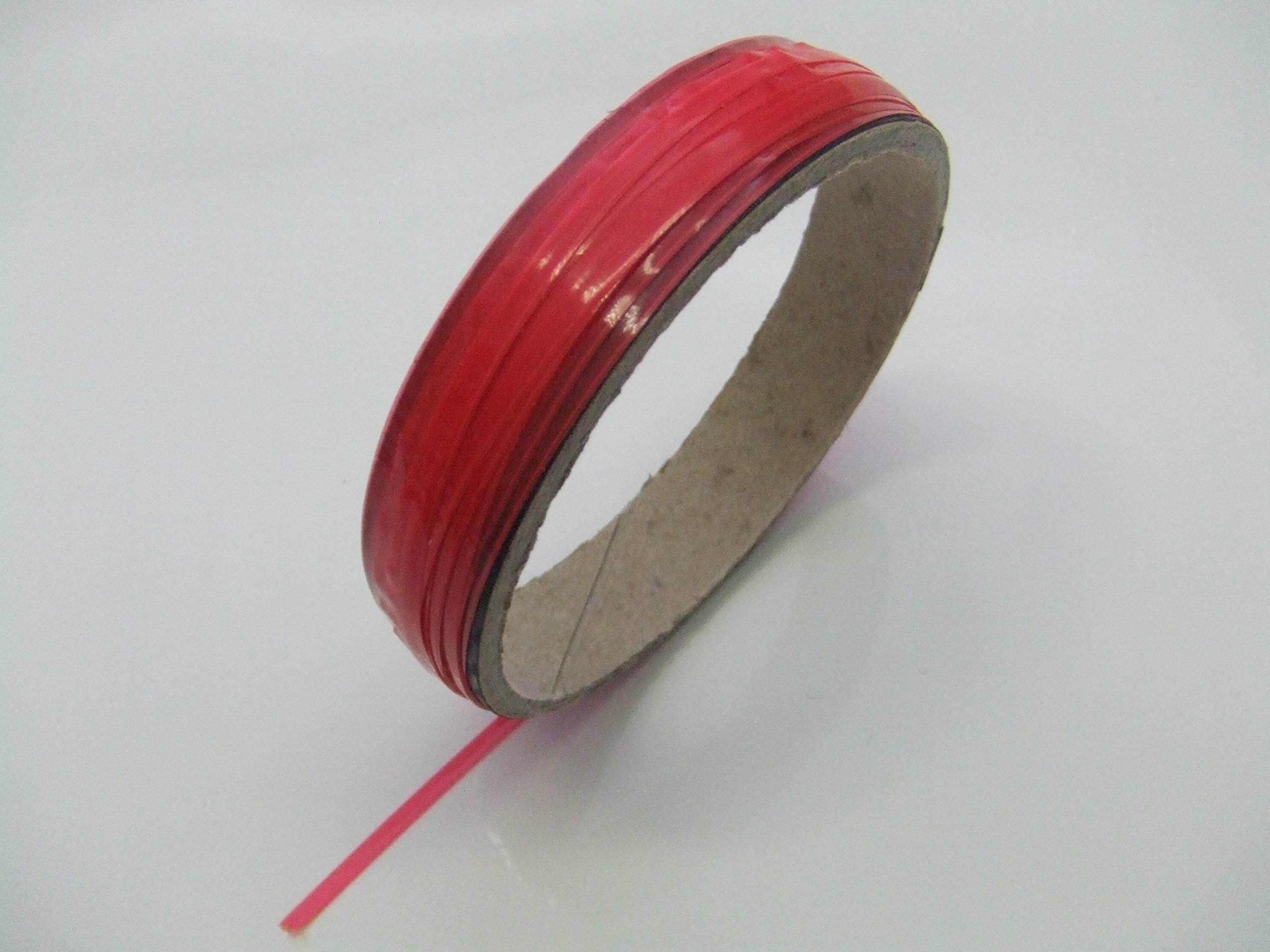 Langeman Manufacturing Adhesive Tapes, 10 x 3 mm, Red, Cut Without Knife - WrapCut 10 m x 3 mm Tape Film