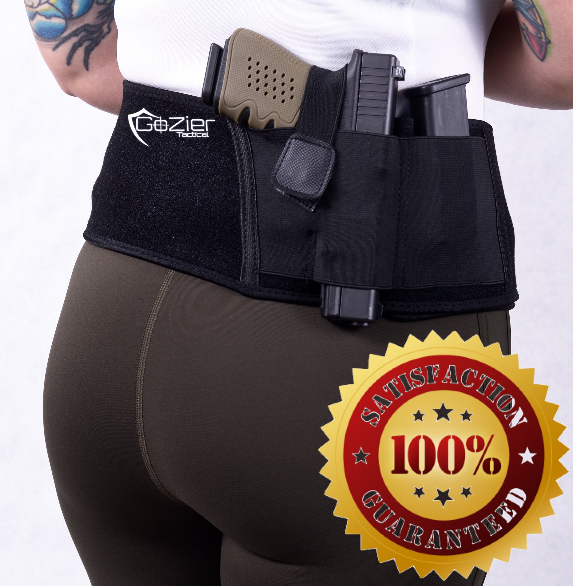 Concealed Carry Belly Band Holster LEFT HAND Neoprene Waist Band System