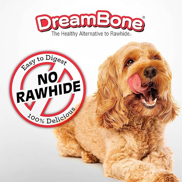 DREAMBONE TRIPLE FLAVOR TWISTIES, 25 COUNT, RAWHIDE-FREE DOG CHEWS MADE WITH REAL BEEF, PORK & CHICKEN, 7.05 OUNCE (PACK OF 1)