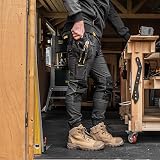 DEWALT Bainbridge Men's Pro-Stretch Work Trousers W32/L31 Black/Grey view 2