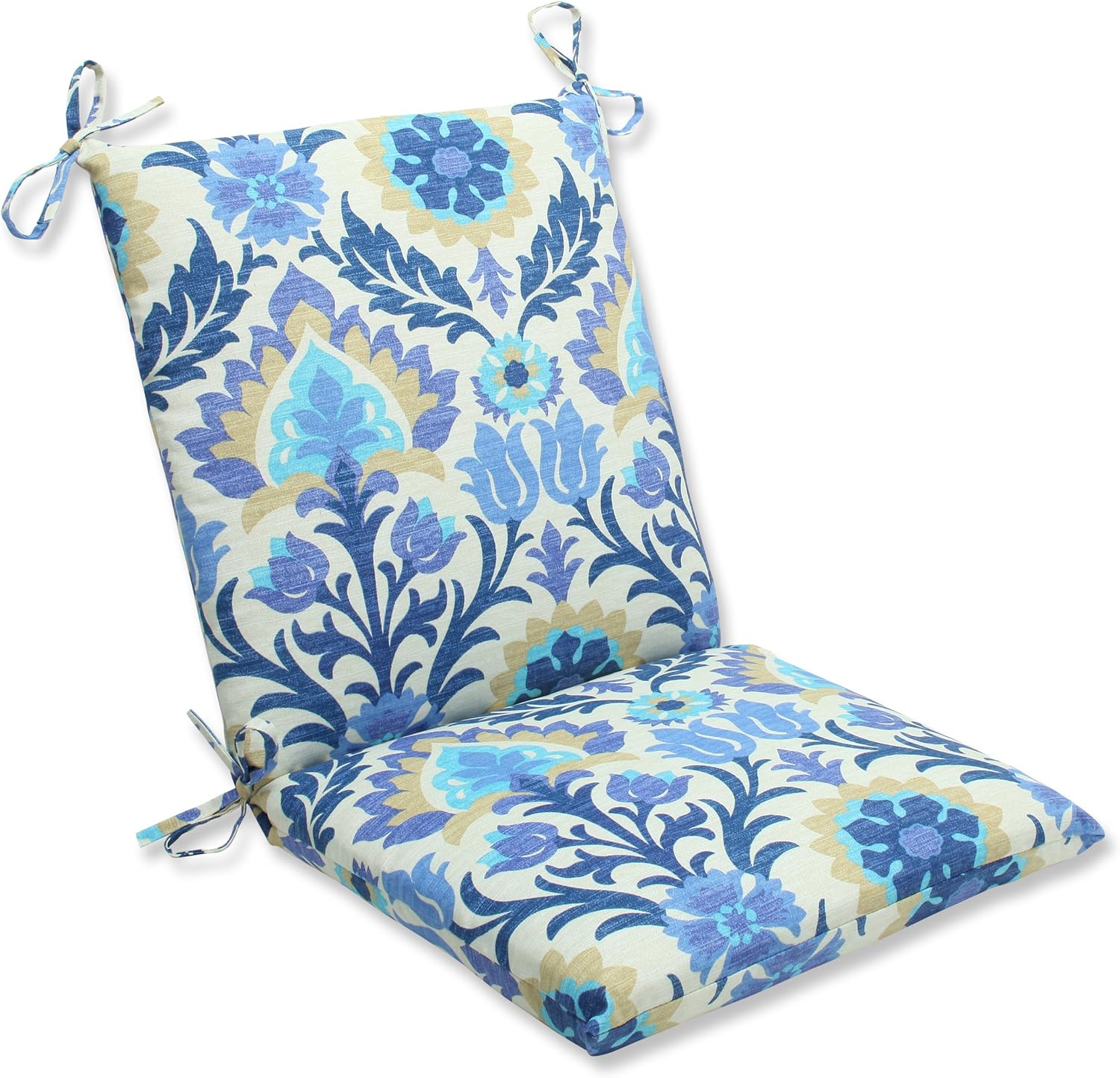 Best set of 4 chair pad cushion damask kitchen dining