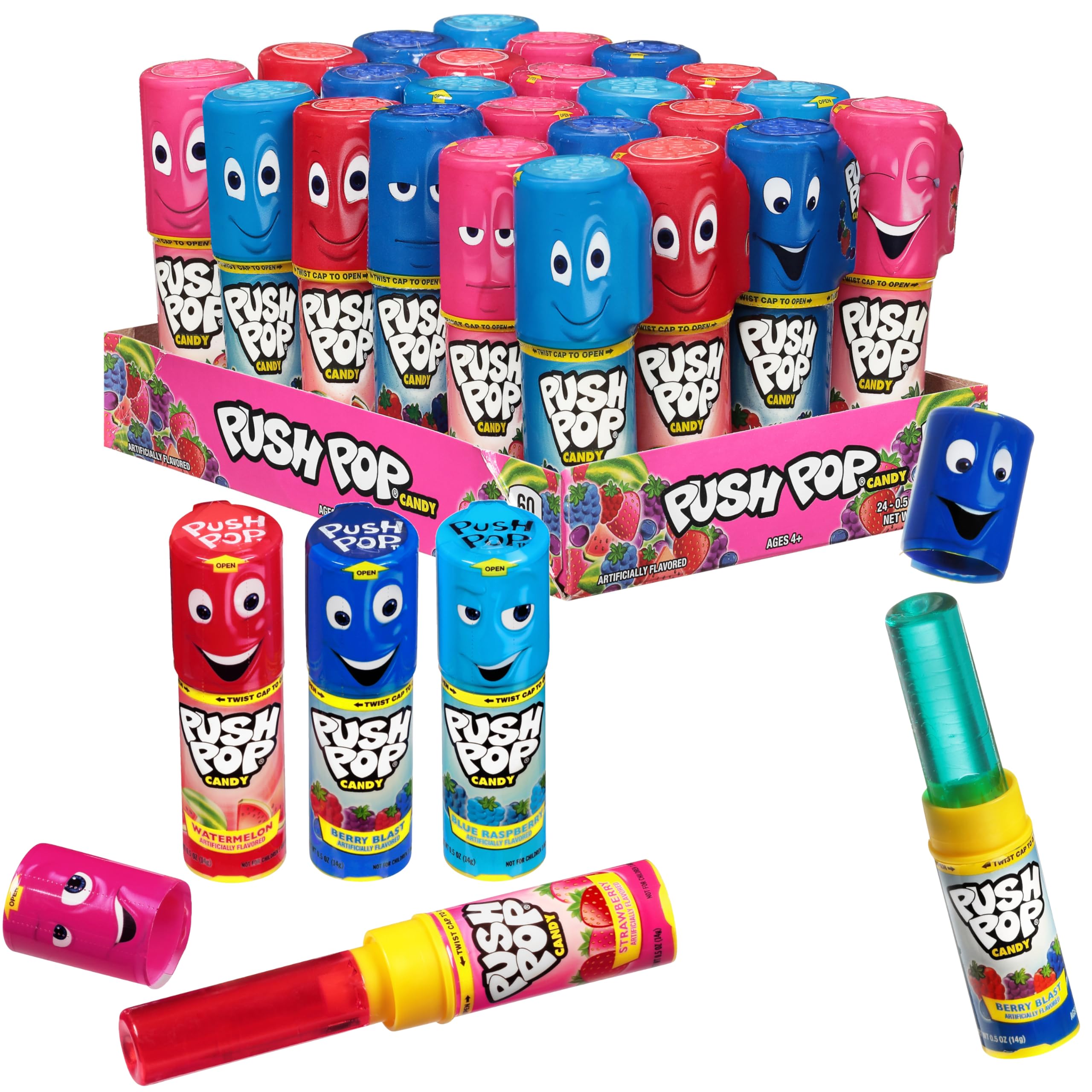 Push Pop Candy Variety Pack, Bulk Individually