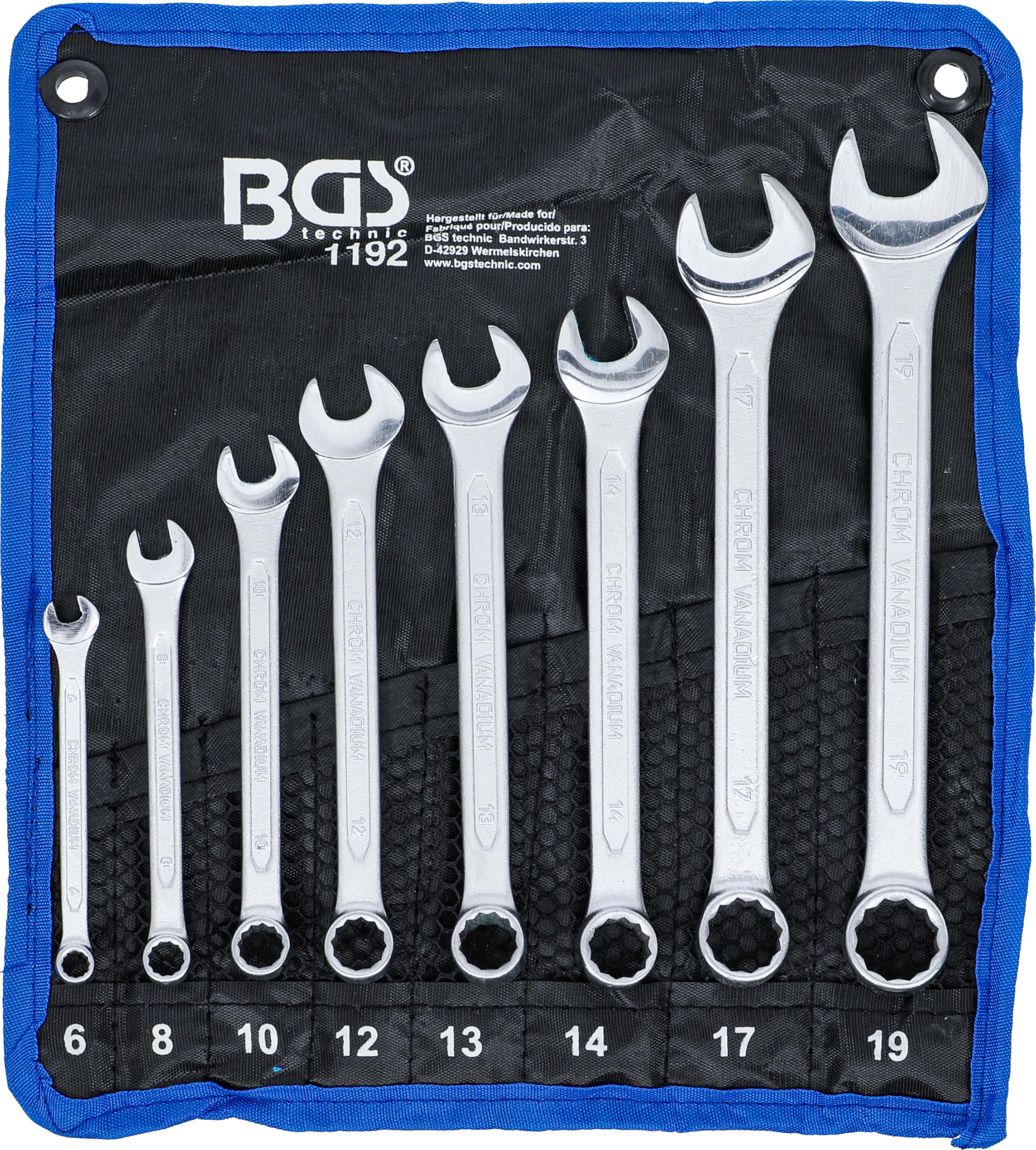 BGS 1192 | Combination Spanner Set | 6 - 19 mm | 8 pcs.