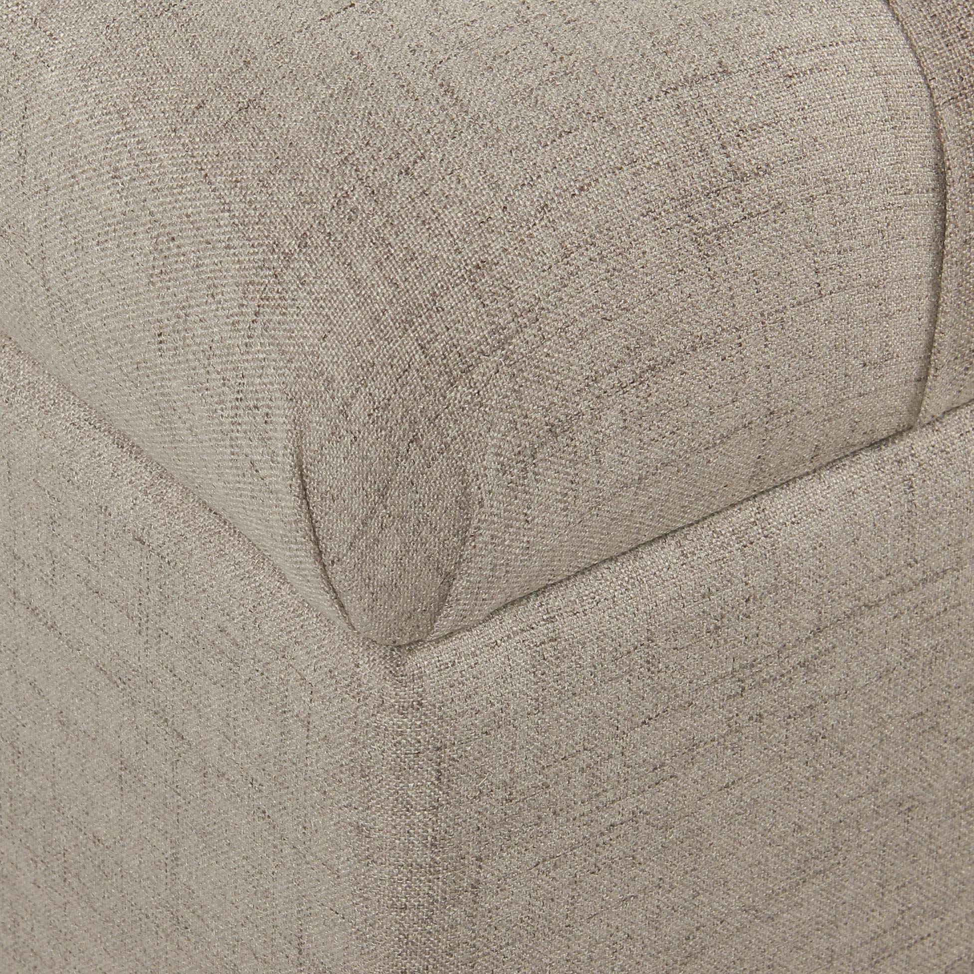 Homepop Home Decor | Tufted Ainsley Button Storage Ottoman Bench with Hinged Lid | Ottoman Bench with Storage for Living Room & Bedroom, Tan - Image 6