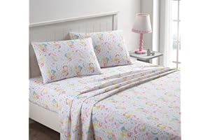 Kute Kids Super Soft Sheet Set - Includes Pillowcase(s); Available in Twin, Full & Queen Size (Twin, Pretty Mermaids)