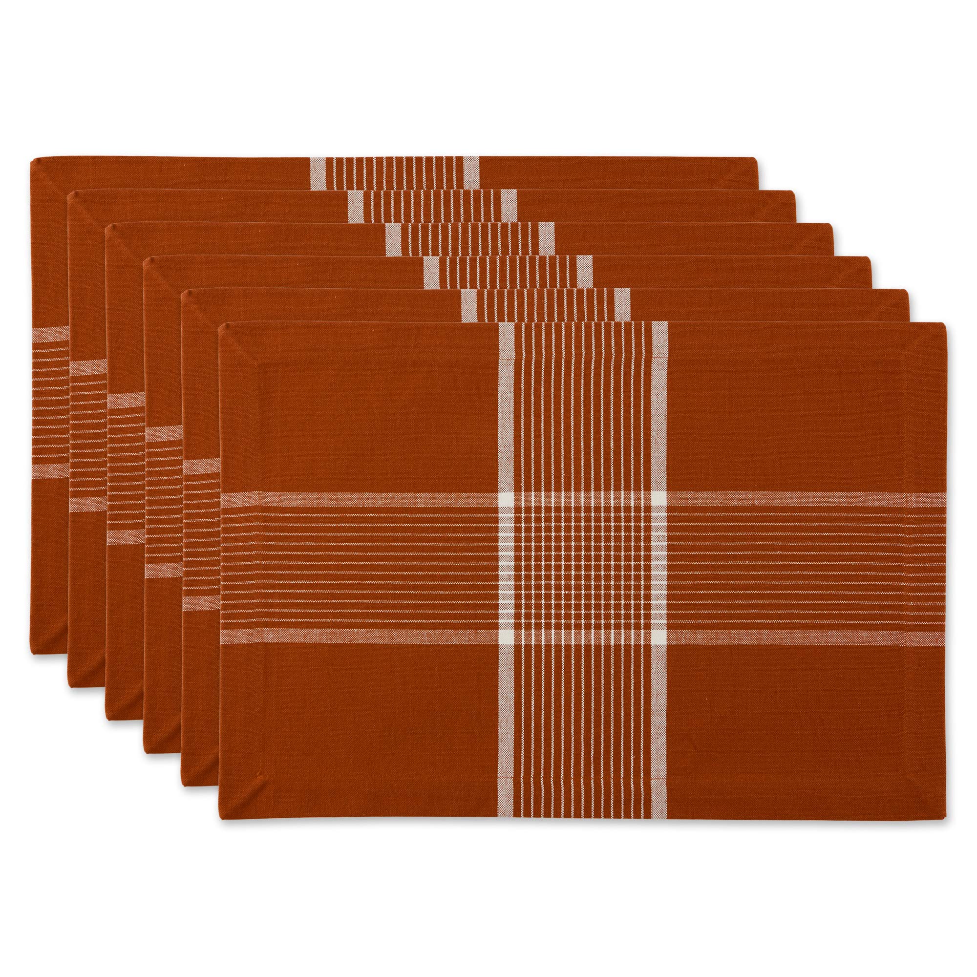 DII Tabletop, Cotton, Fiesta Rust, Placemat Set