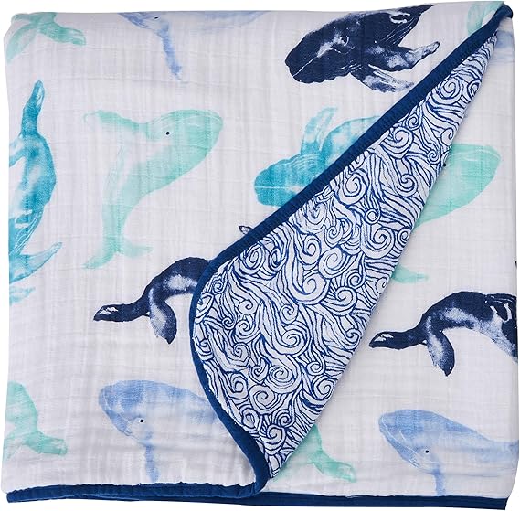 aden + anais dream blanket 100 cotton muslin seafaring whales