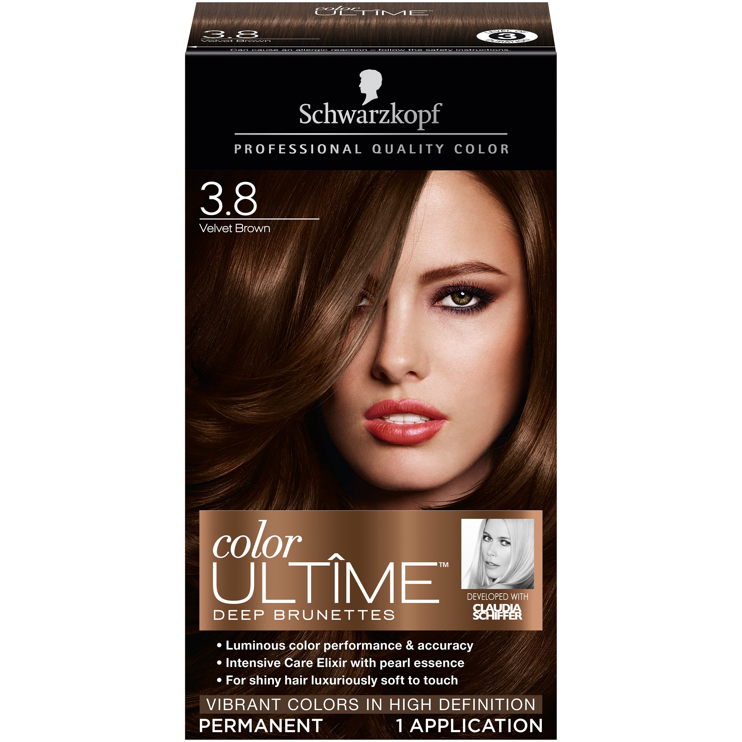 Schwarzkopf Color Ultime Deep Hair Coloring Kit 3.8 Velvet
