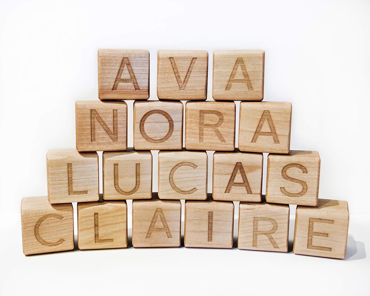 personalized wooden baby blocks