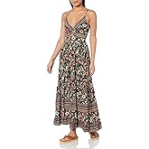 Angie Womens Angie Women's Peekaboo Tiered Maxi Dress
