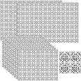 Clabby Miniature Dollhouse Wallpaper & Flooring - 12 Pcs Peel & Stick Cement Tile Patterns For 1/12 Scale Dollhouses