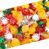 Hard Candy Party Mix, Hard Candy Individually Wrapped, 6 Lb Bag | Starlight Mints, Strawberry Bon Bons, Cinnamon, Butterscotch, Lemon, Cherry