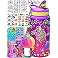 PURPLE LADYBUG Decorate Your Own Unicorn Water Bottle Kit for Girl, Gifts for Girls Age 4 5 6 7 8 9 10 Year Old Girl & Birthd
