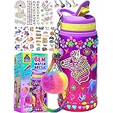 PURPLE LADYBUG Decorate Your Own Unicorn Water Bottle for Girls Easter Gifts for Kids Gifts for 4 5 6 7 8 9 10 Year Old Girl
