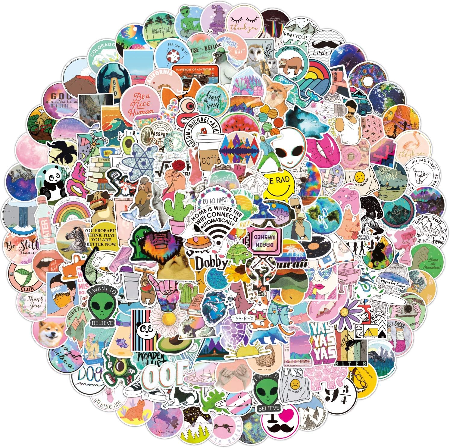 Stickers for Laptop 223Pcs,Cute Funny Stickers for Teens,Girls,Kids, Adults Perfect for