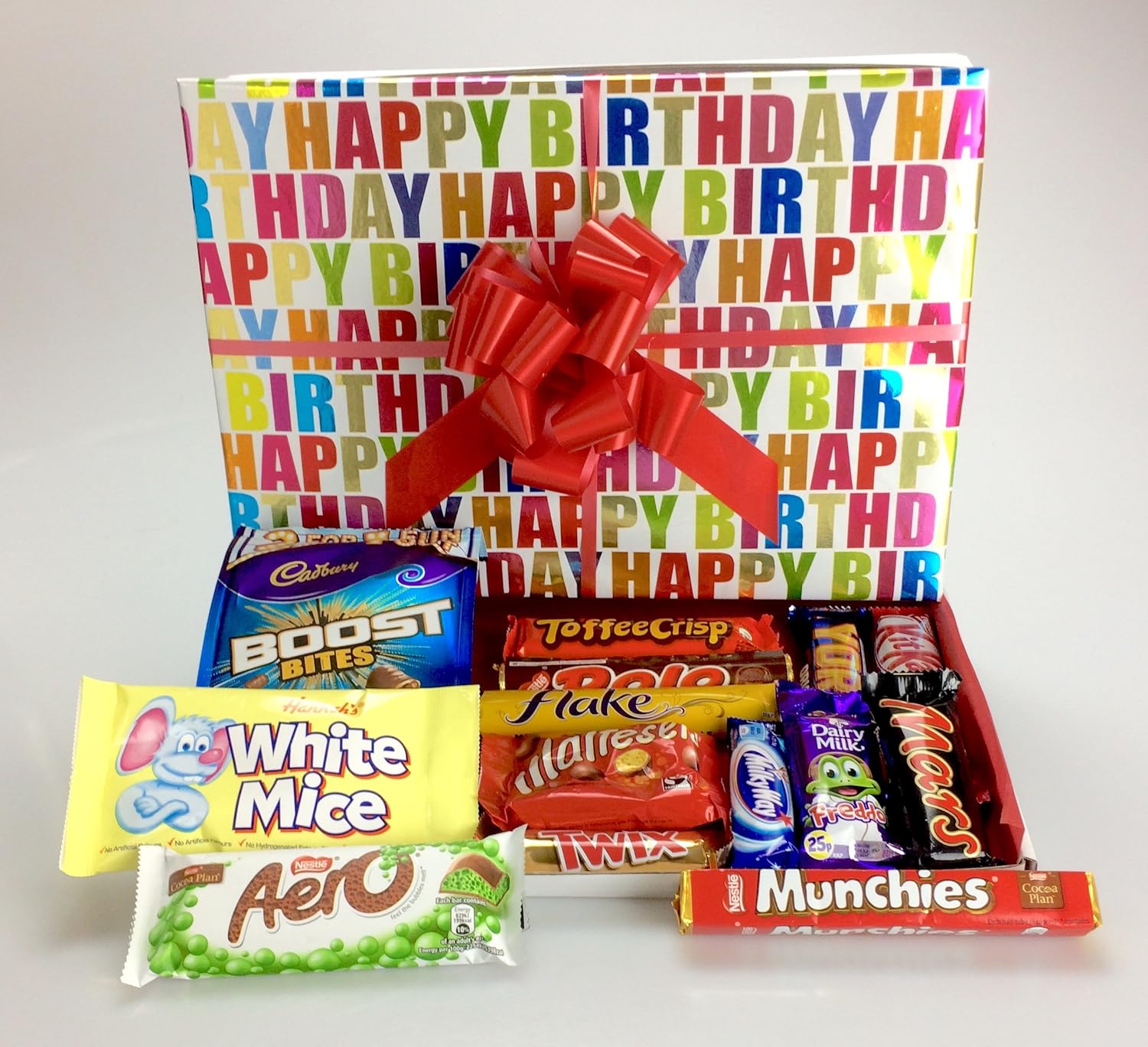 "Happy Birthday" Large Chocolate Hamper Gift Wrapped His or Her's