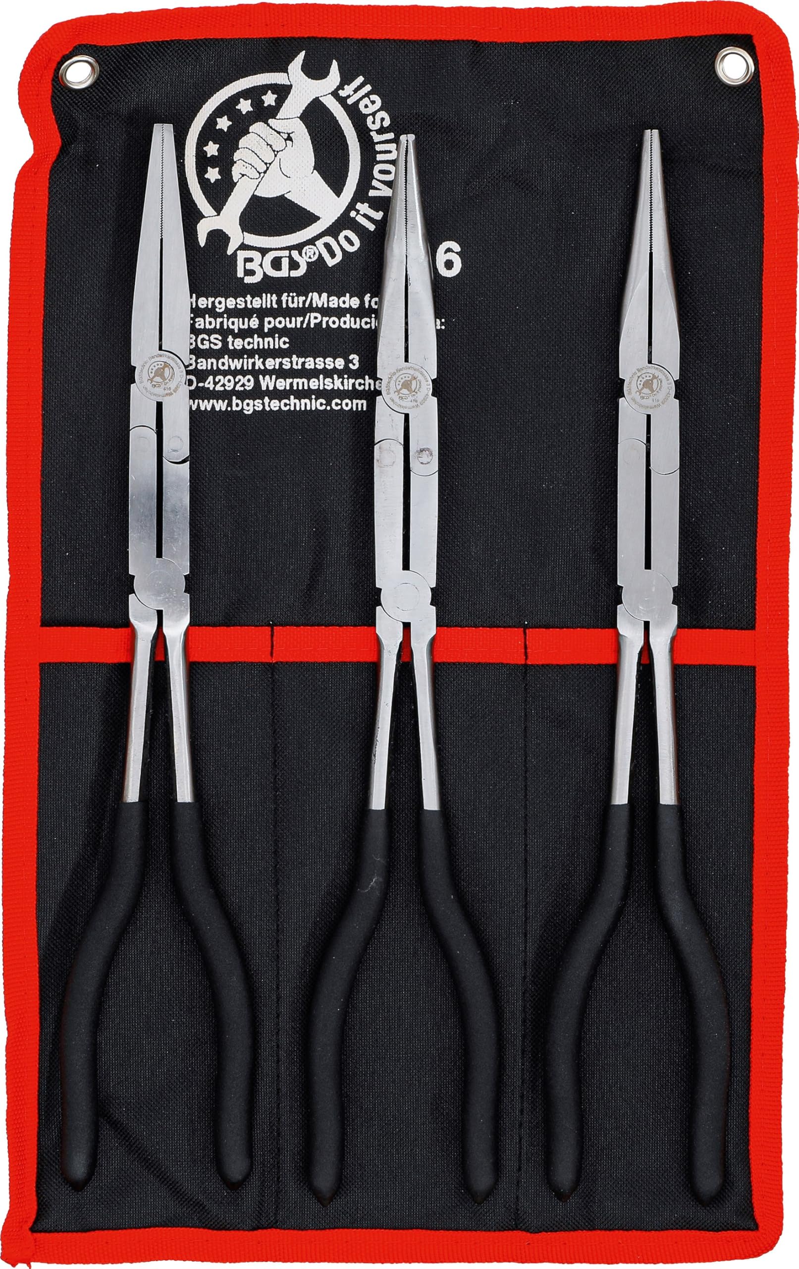 BGS Diy 416 | Double Joint Pliers Set | 3 pcs.