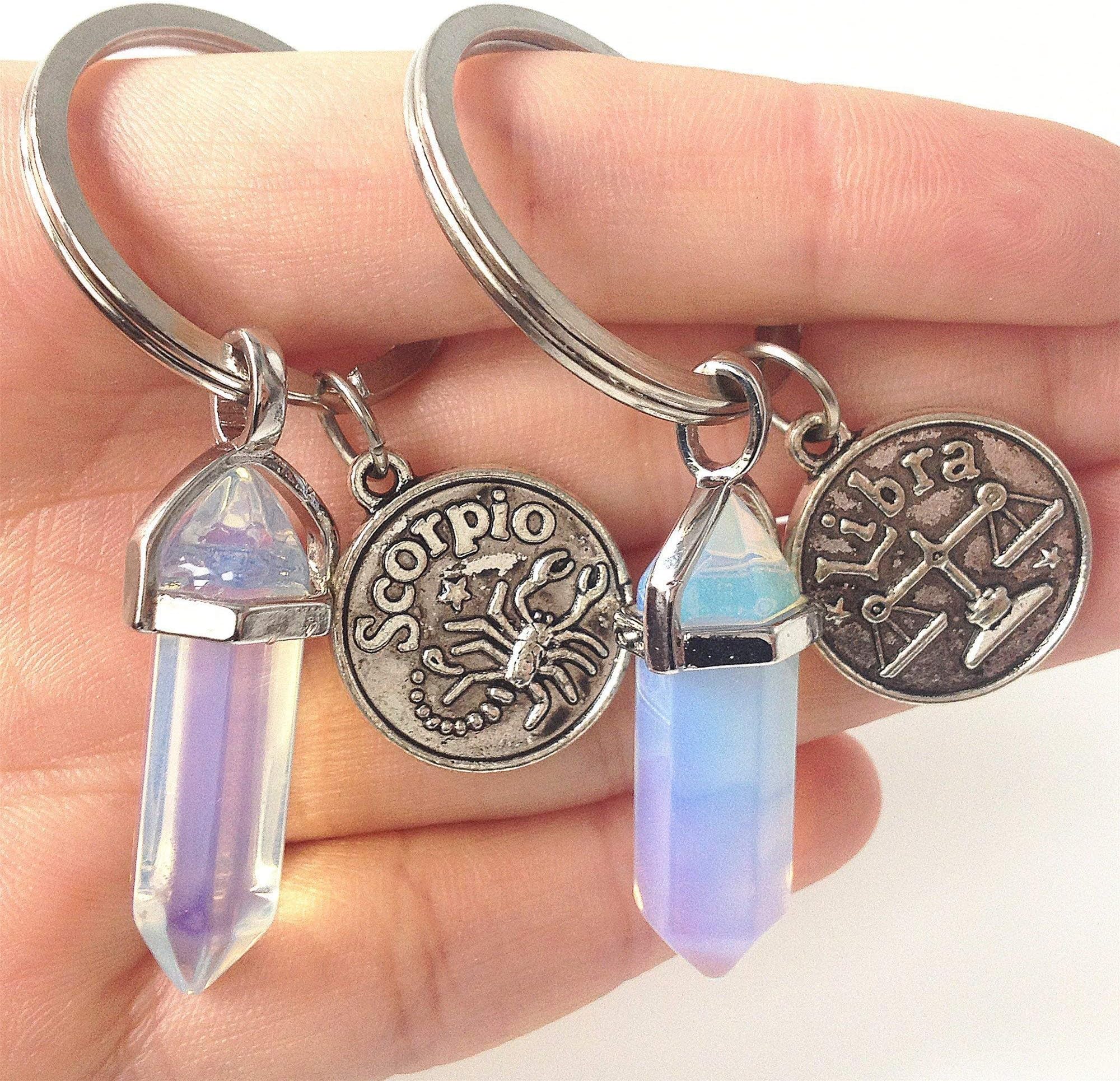 opal keychain, crystal keychain, quartz keychain, boho keychain, boho key chain