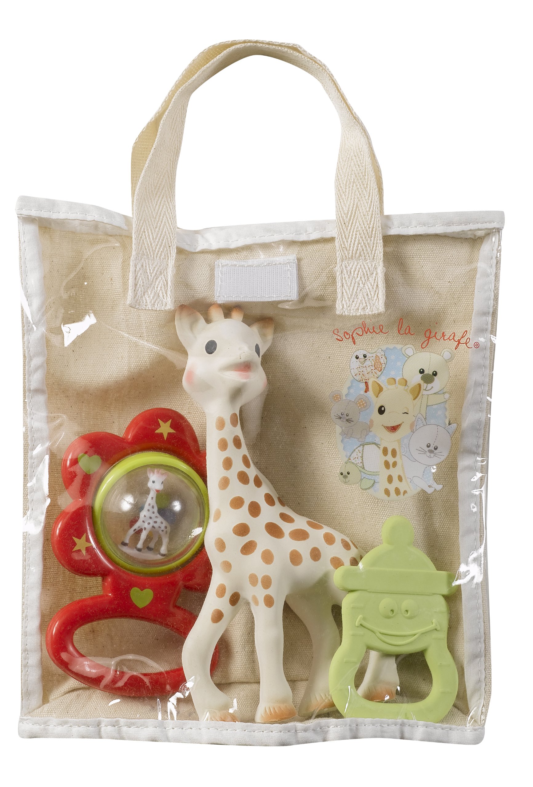 Vulli Sophie The Giraffe Gift Bag - Assorted Color, multicoloured, 4 Count