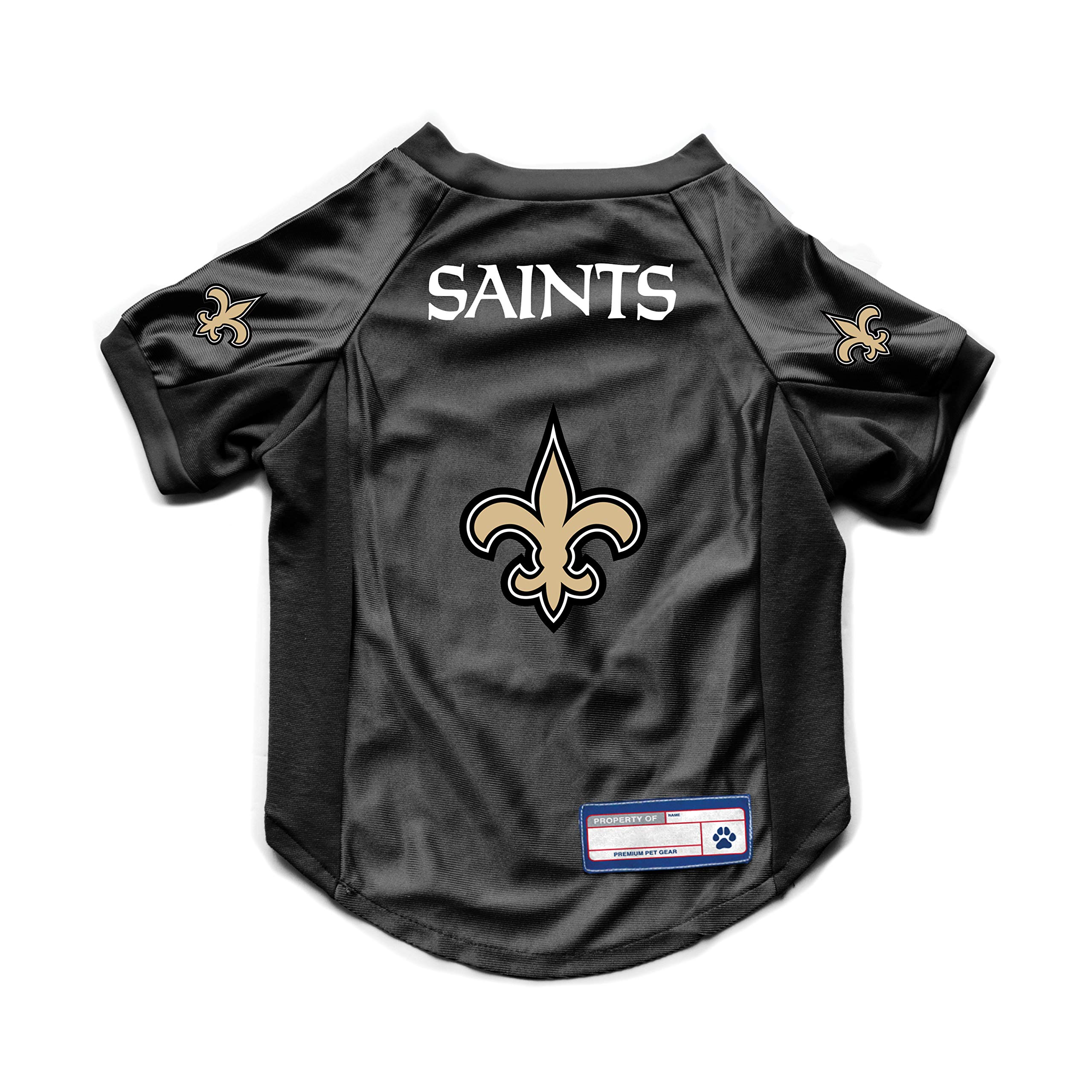 Littlearth Unisex Adult New Orleans Saints Pet Jersey Stretch, Team Color, XL UK — image 1