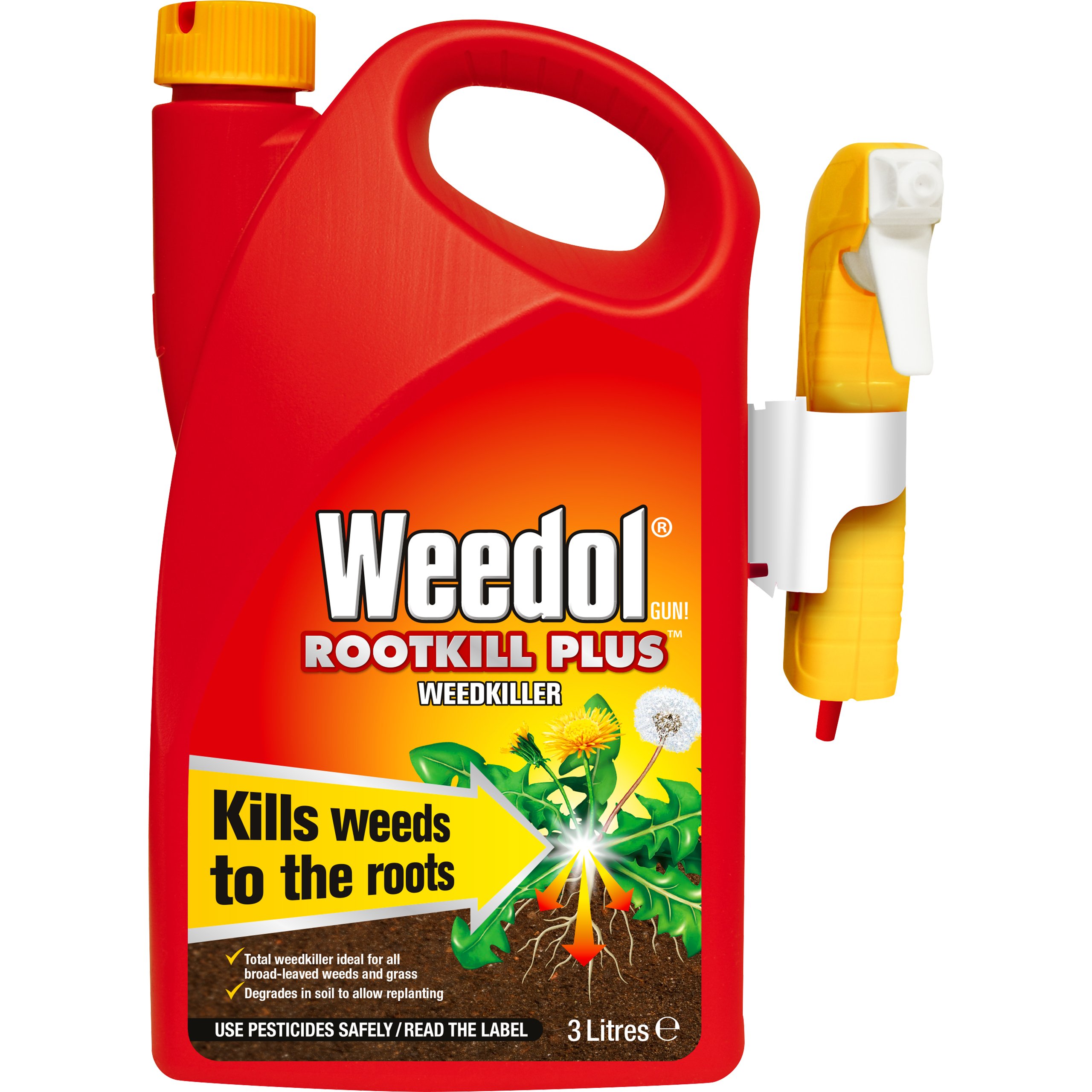 Weedol Rootkill Plus Weedkiller, Manual Spray, 3 Litre