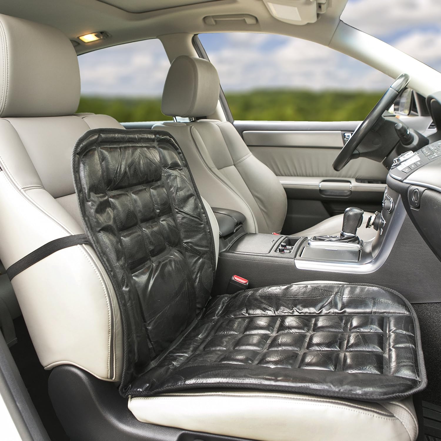 Wagan IN9615 Leather Lumbar Support Cushion: Automotive
