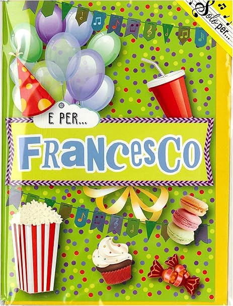 Biglietto Di Auguri Musicale Con Nome Francesco 4327 Amazon It Cancelleria E Prodotti Per Ufficio