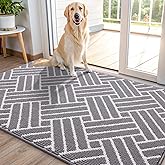 OLANLY Indoor Door Mat, 40x32 Inch, Dirt Resistant and Absorbent, Non-Slip Rubber Backing Floor Mats, Easy Clean Low-Profile Doormat for Entryway, Front Door, and Inside Entrance, Grey