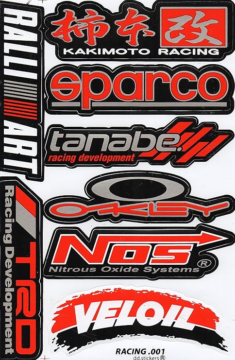 Amazon Com Sponsor Decal Sticker Tuning Racing Sheet Size 27 X