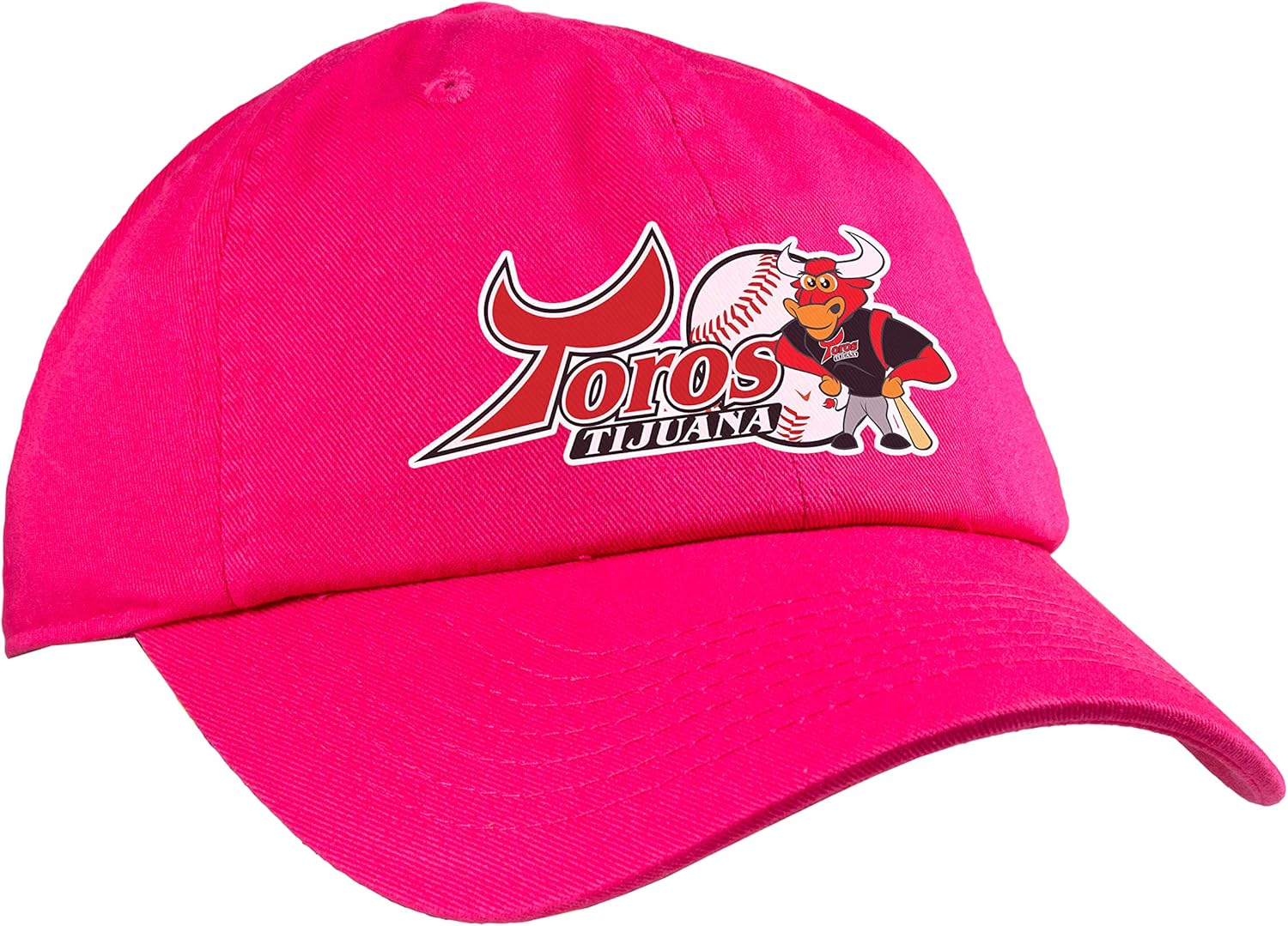 Toros de Tijuana Gorra de béisbol color rosa, H. Rosa, Talla única