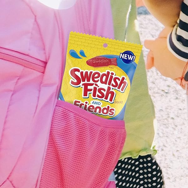 SWEDISH FISH AND FRIENDS SOFT & CHEWY CANDY, 8.04 OZ