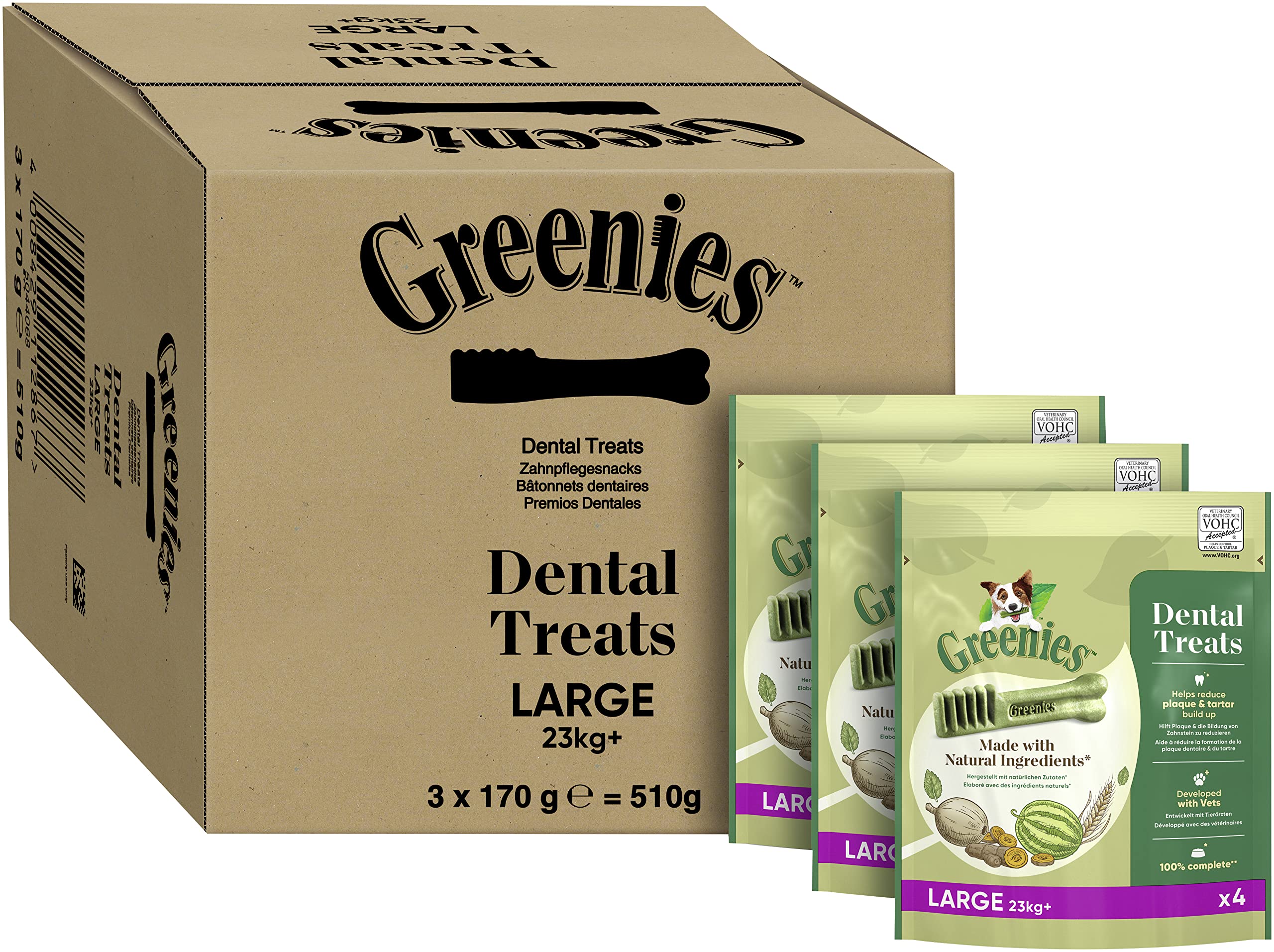 GREENIES Daily Original Large Dog Treats – The Smart Dental Treat – 12 Chews