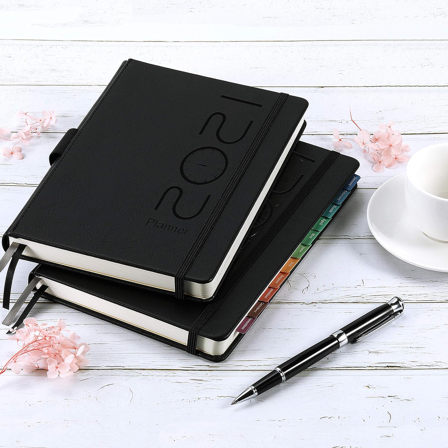2021 Planner - Weekly, Monthly and Year Planner with Pen Loop, to Achieve Your Goals & Improve Productivity, January 2021 - December 2021, Thick Paper, Inner Pocket, 5.75" x 8.25", Black : Office Products