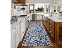 Keen Home Design Modern Outdoor Runner Rug - 2x6 Washable Indoor/Outdoor Rug for Patio, Kitchen, Balcony, Beach, Garden, Deck and Porch. Size: 2'2" x 5'7"