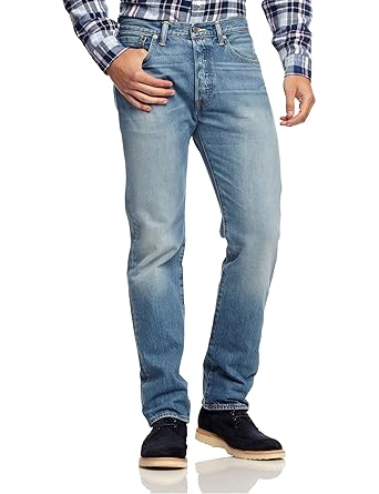 Levi's Herren 501 Original Straight Knopfleiste