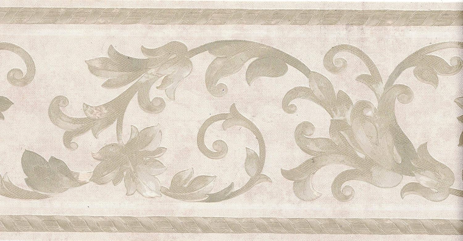 5 5 8 In X 15 Ft Prepasted Wallpaper Borders Vintage Wall Paper Border B6610m Amazon Com 5 5 8 In X 15 Ft Prepasted Wallpaper Borders Vintage Wall Paper Border B6610m Amazon Com