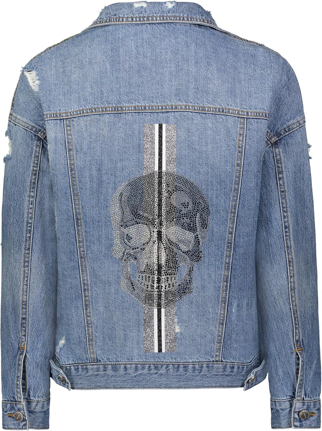 side stripe denim jacket