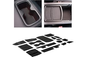 CupHolderHero fits Honda Accord Accessories 2018-2022 Premium Custom Interior Non-Slip Anti Dust Cup Holder Inserts, Center Console Liner Mats, Door Pocket Liners 17pc Set (Black Trim)