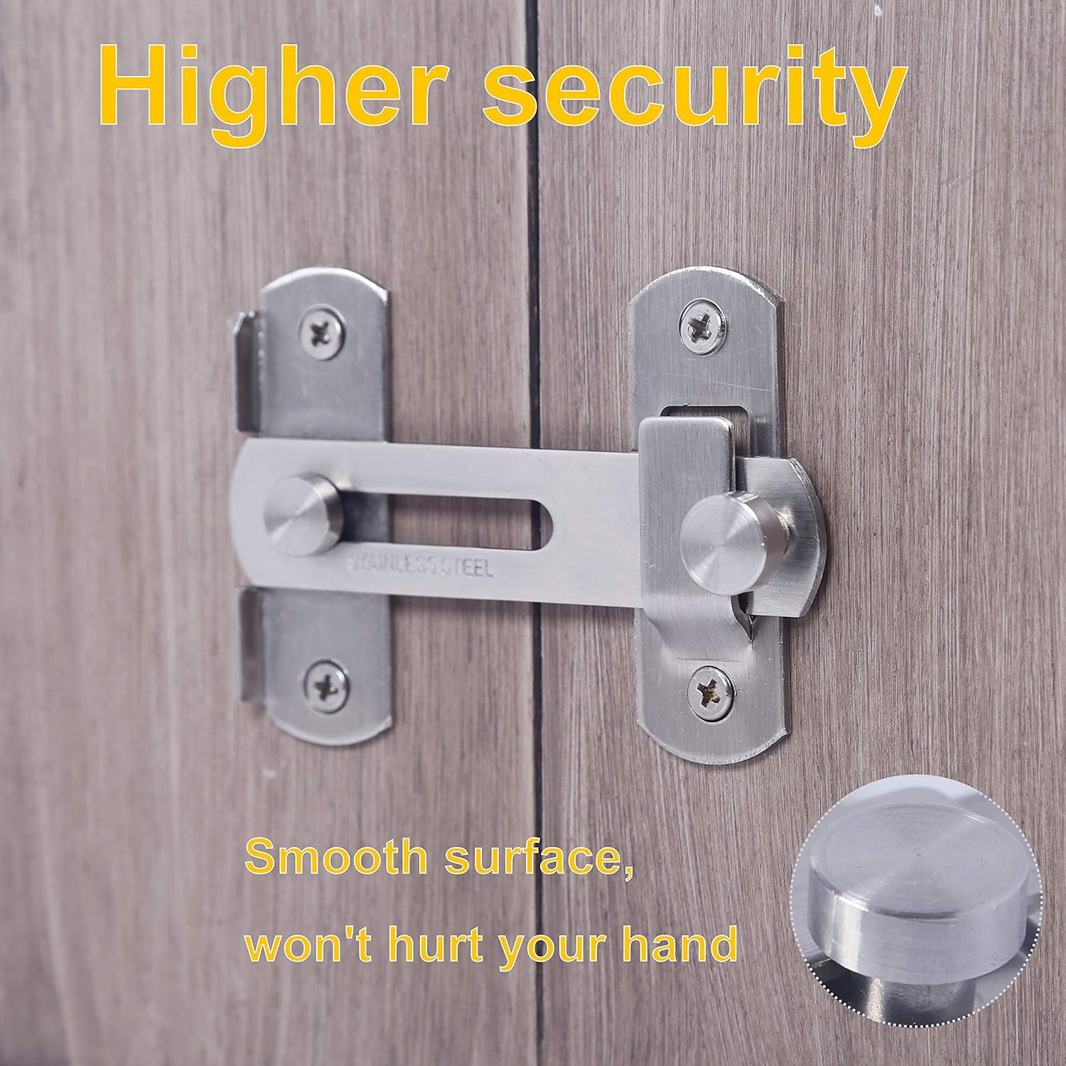 WEBI Flip Latch Sliding Barn Door Latch 2 3 4 Stainless