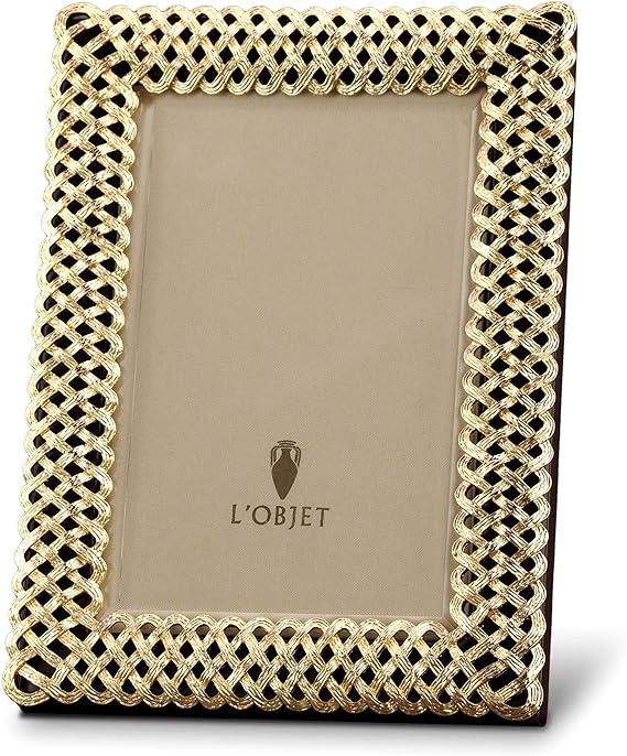 L'Objet Braid Picture Frames Gold 8 x 10 inch picture