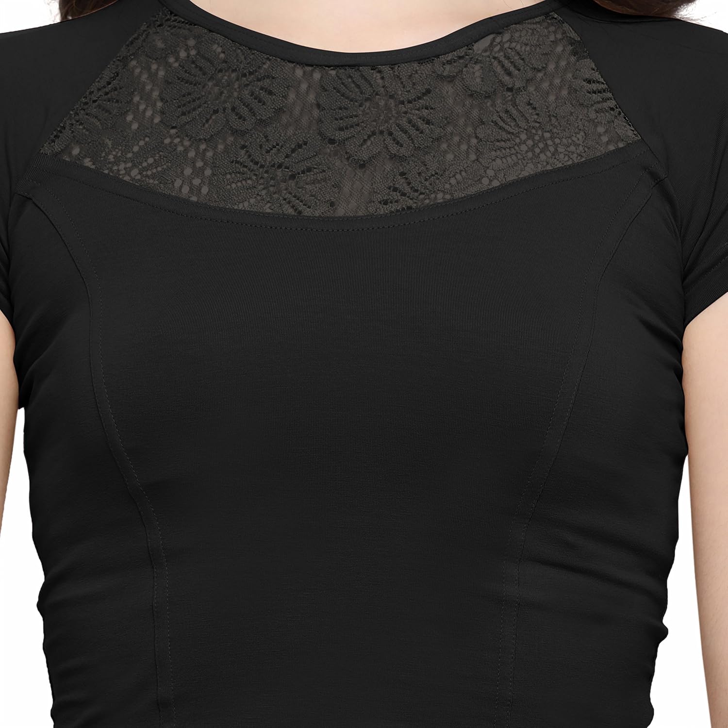 janasya cotton saree blouse strapless (bl017-63black_free size)