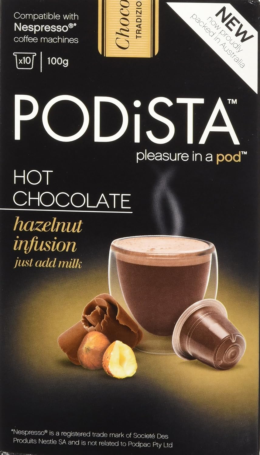 Hot Chocolate Nespresso Compatible Capsules Hot Cocoa Pods Hazelnut