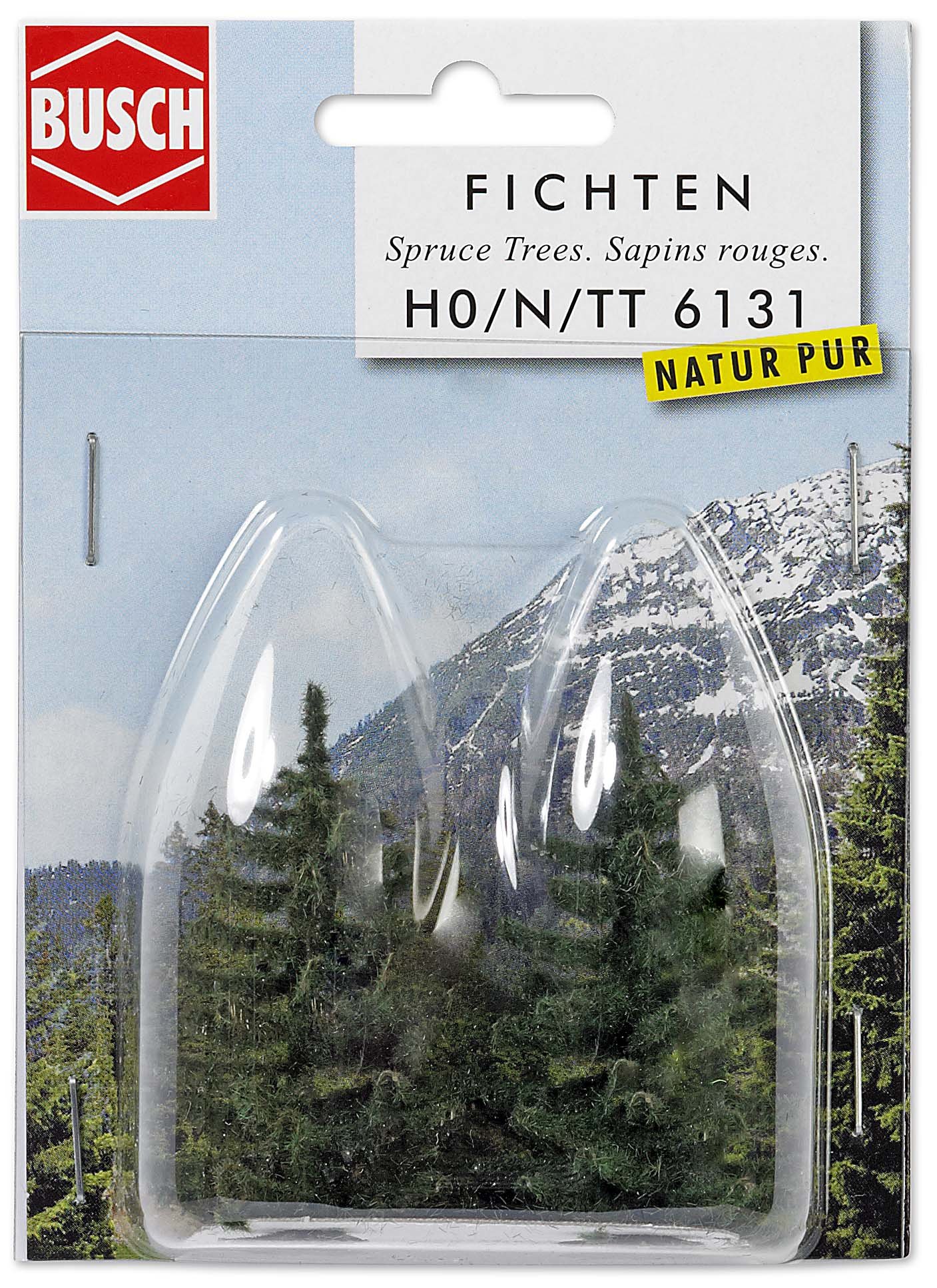 Realistic Fir Trees 2 X 55mm