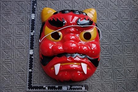 Amazon パーティ コスプレ 赤鬼 桃太郎 節分 お面 仮面 マスク コスプレ 仮装 通販