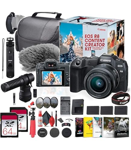 Amazon.com : Canon EOS R8 Mirrorless Camera Content Creator Kit